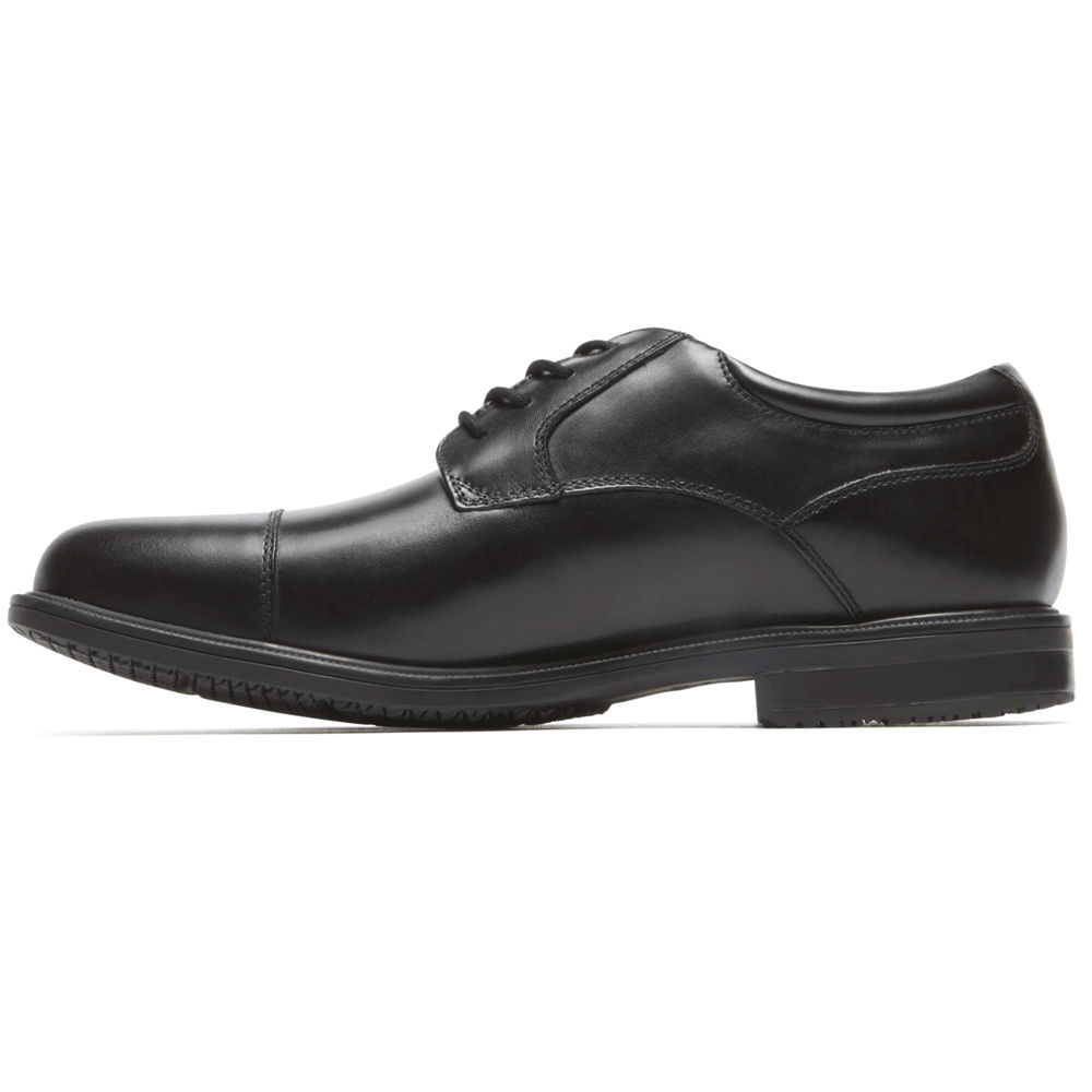 Rockport Mens Dress Shoes Black - Essential Details II Cap Toe - UK 185-ZFRNUW